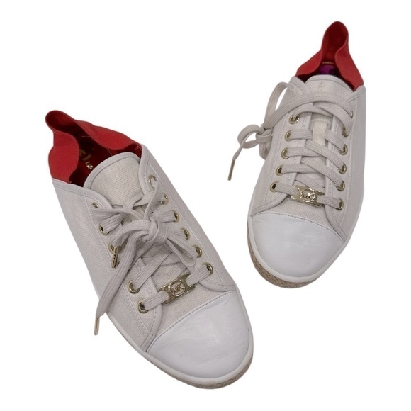 Michael Kors
Lace Up Sneakers - Kristy Slide Cream Red size 8.5 M - Picture 5 of 11